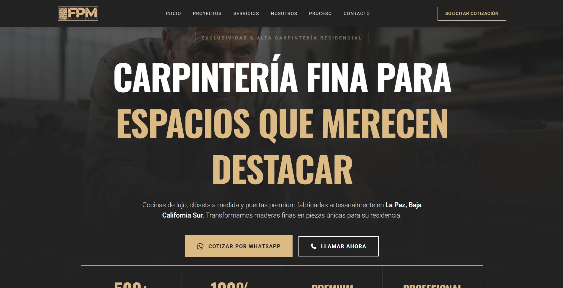 Carpintería Fina FPM Website
