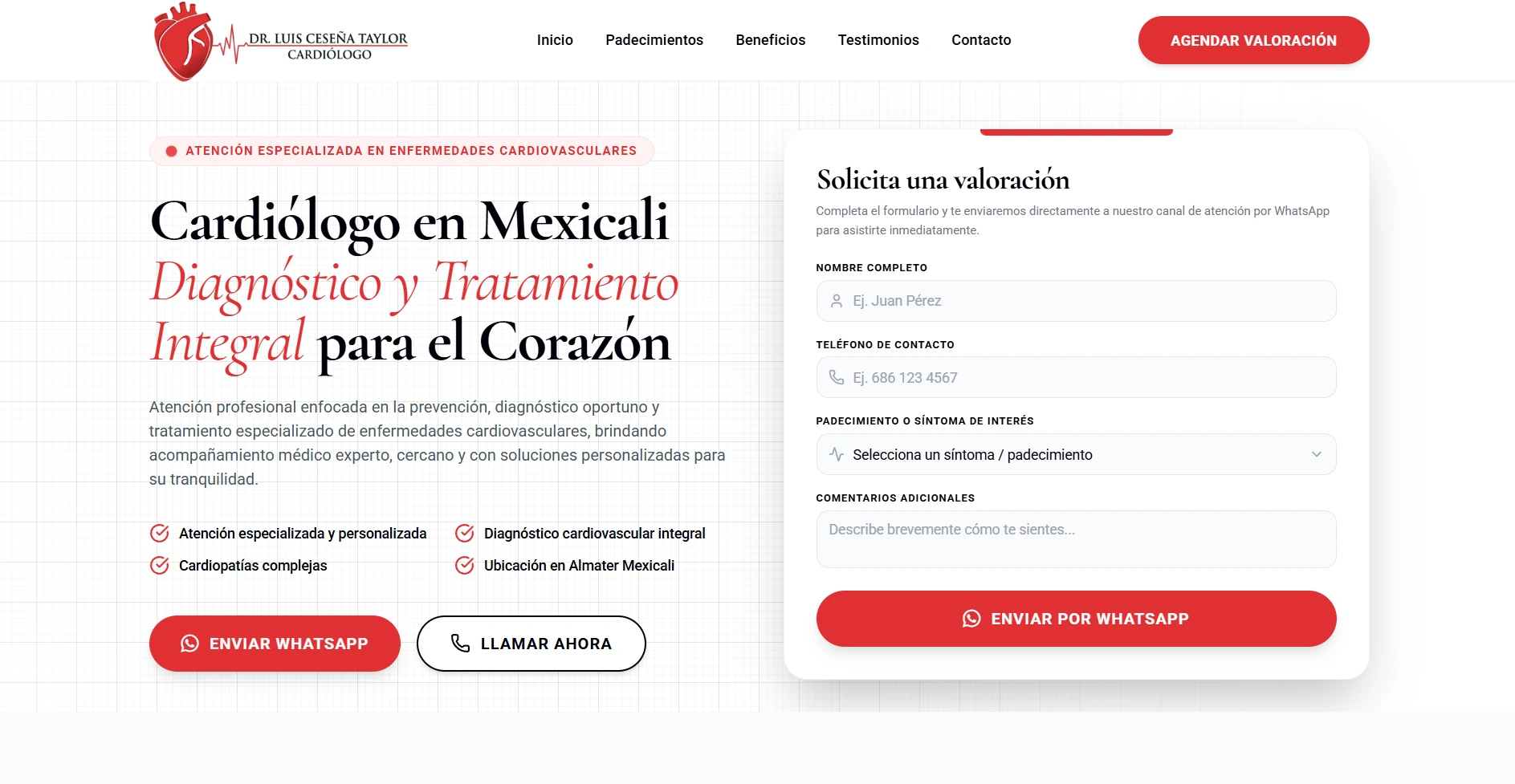 Dr. Luis Cesena Taylor Website