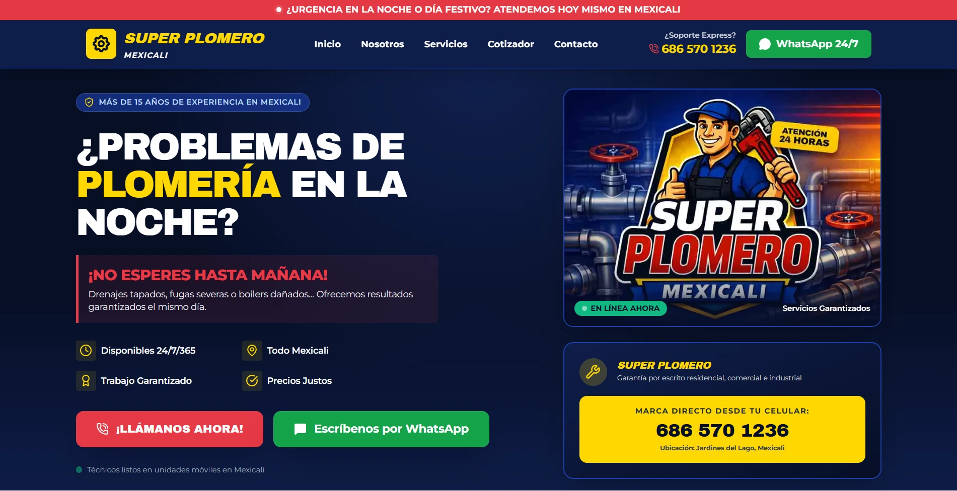 Súper Plomero Website