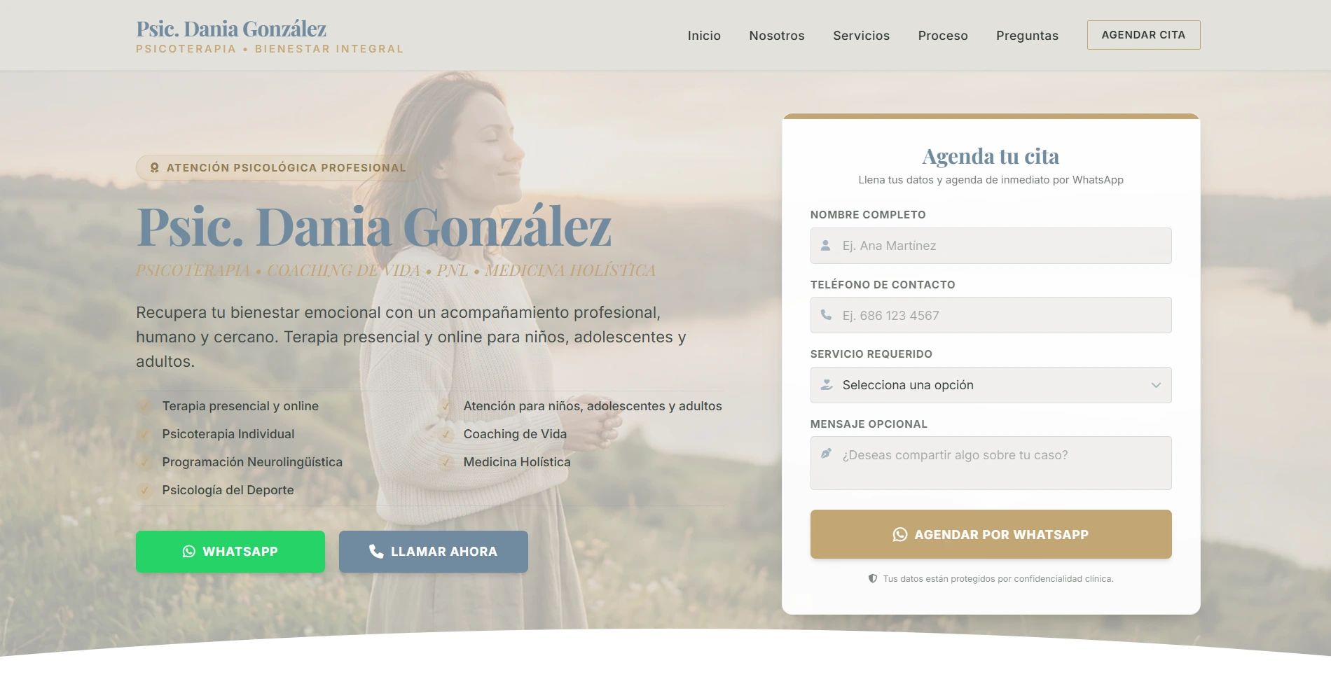 Psicóloga Dania González Website