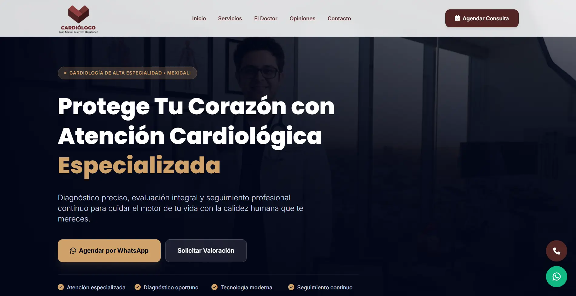Cardiólogo Dr. Juan Carlos Website
