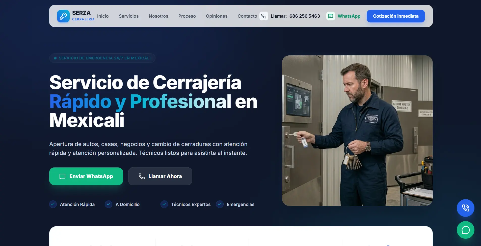 Cerrajería Serza Website
